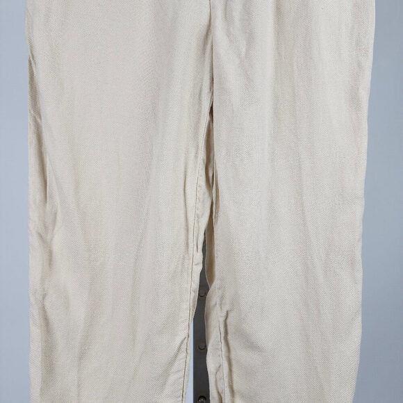 Massimo Dutti Beige Herringbone Knit Pants Size 6 - Picture 4 of 9